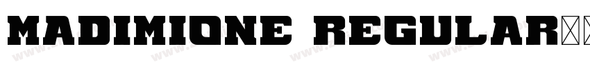 MadimiOne Regular字体转换